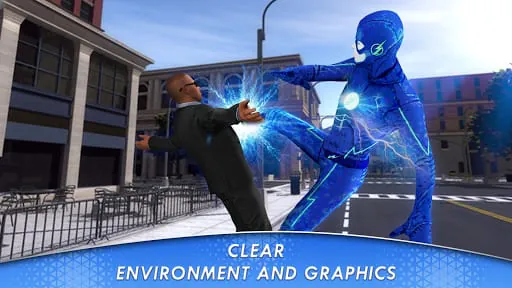 Superhero Flying speedster