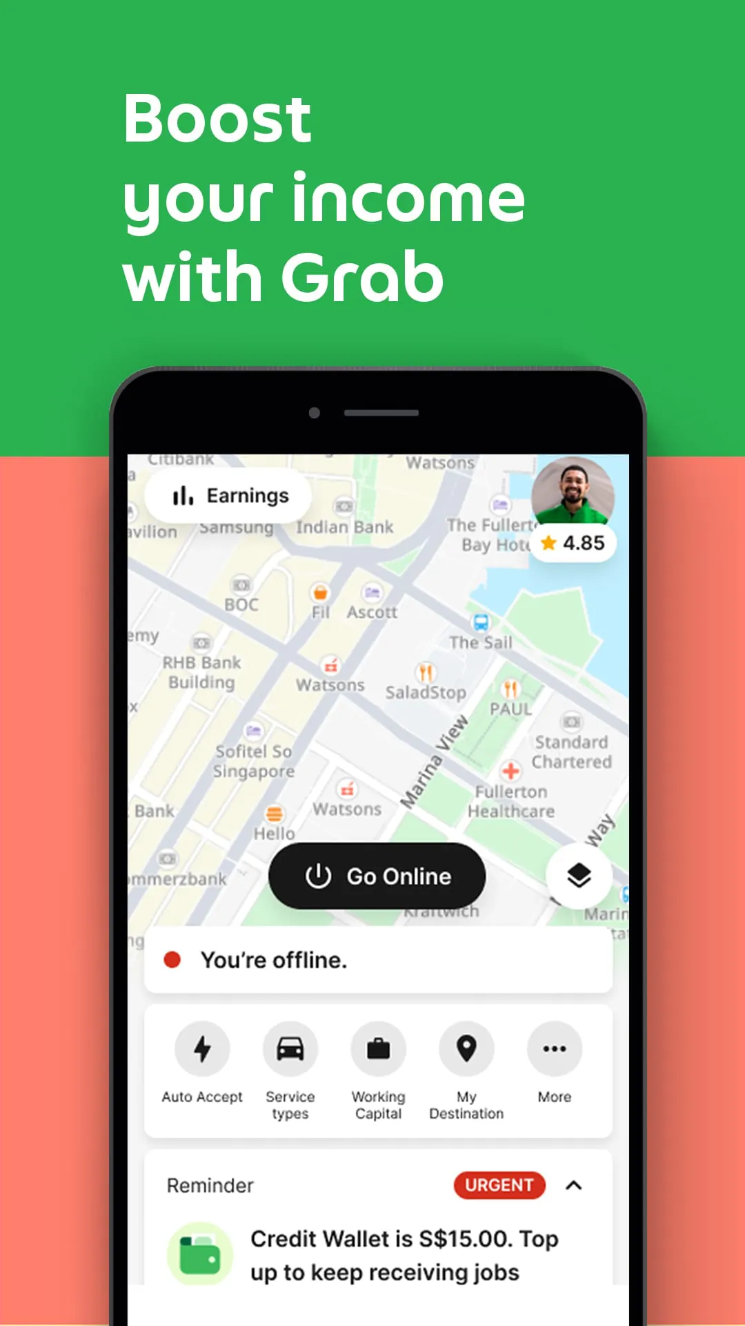 Grab Driver: App for Partners