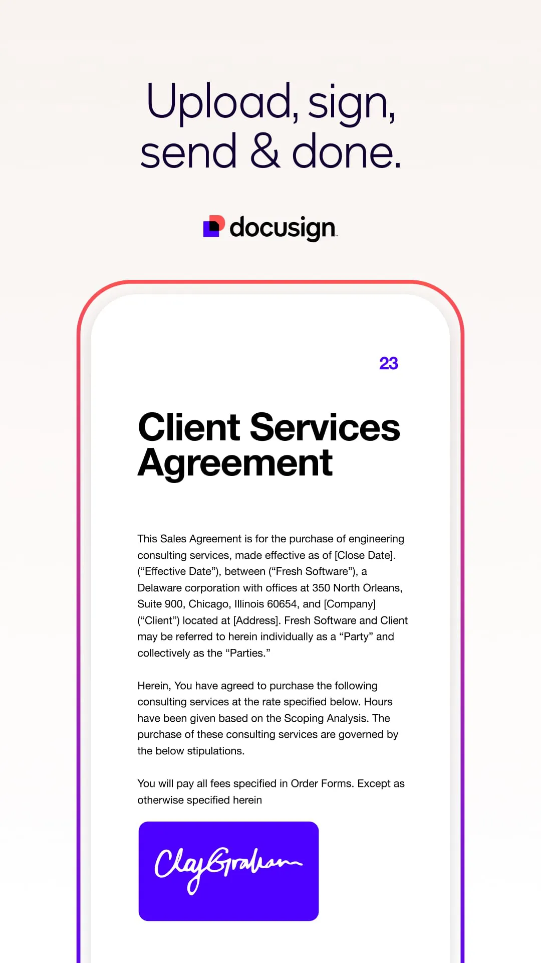 Docusign - Upload & Sign Docs