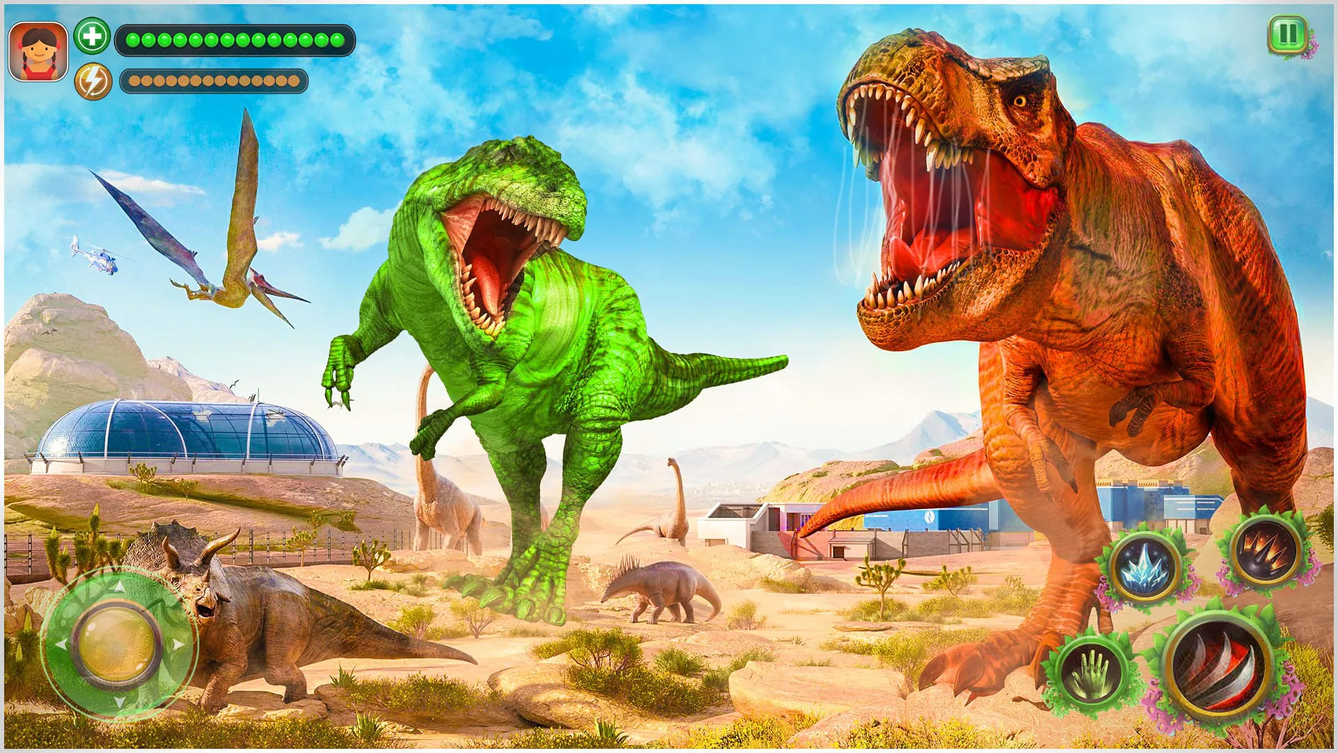 Real Dino game: Dinosaur Games