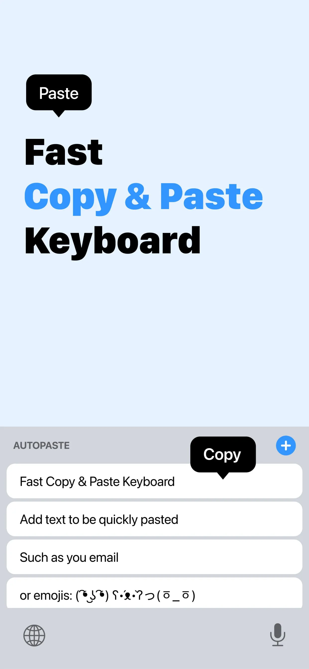 AutoPaste Copy Paste Keyboard