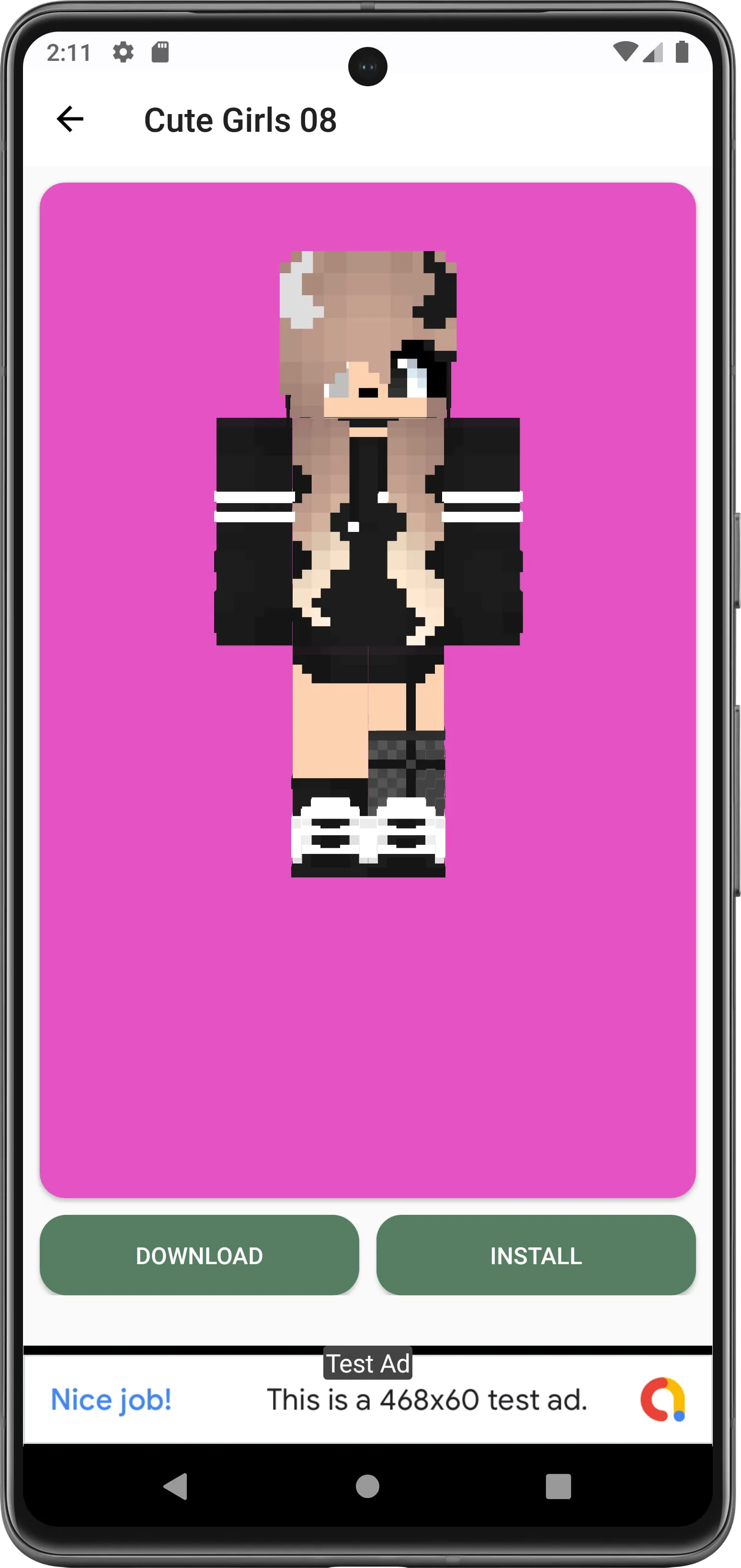 Cute Skins Girls for Minecraft