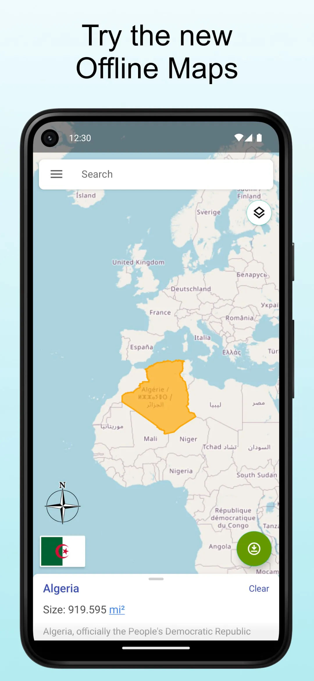 TrueWorld Maps: Country Facts