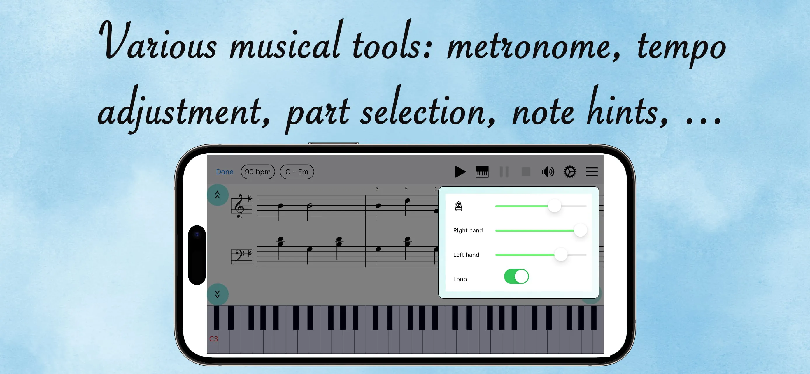 Piano eTutor: learn piano