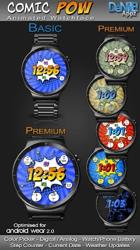 Comic Pow HD Watch Face