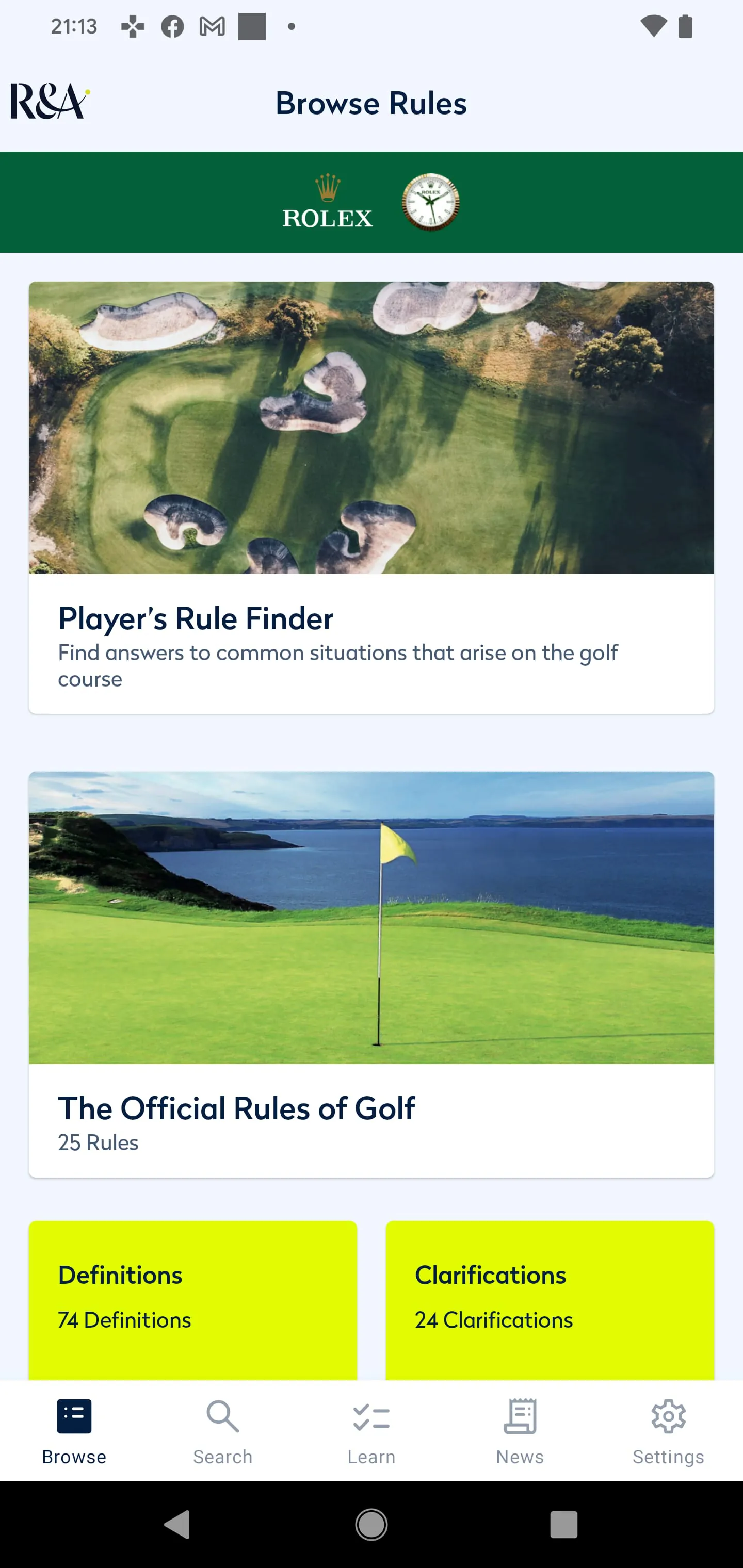 Rules of Golf 2023