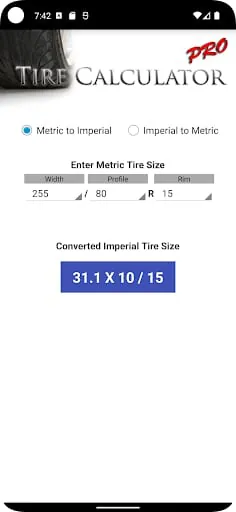 Tire Calculator PRO