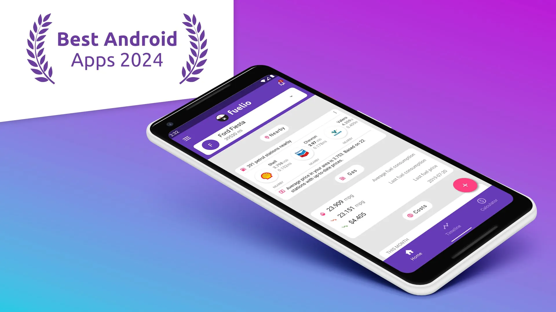 Fuelio: gas log & gas prices