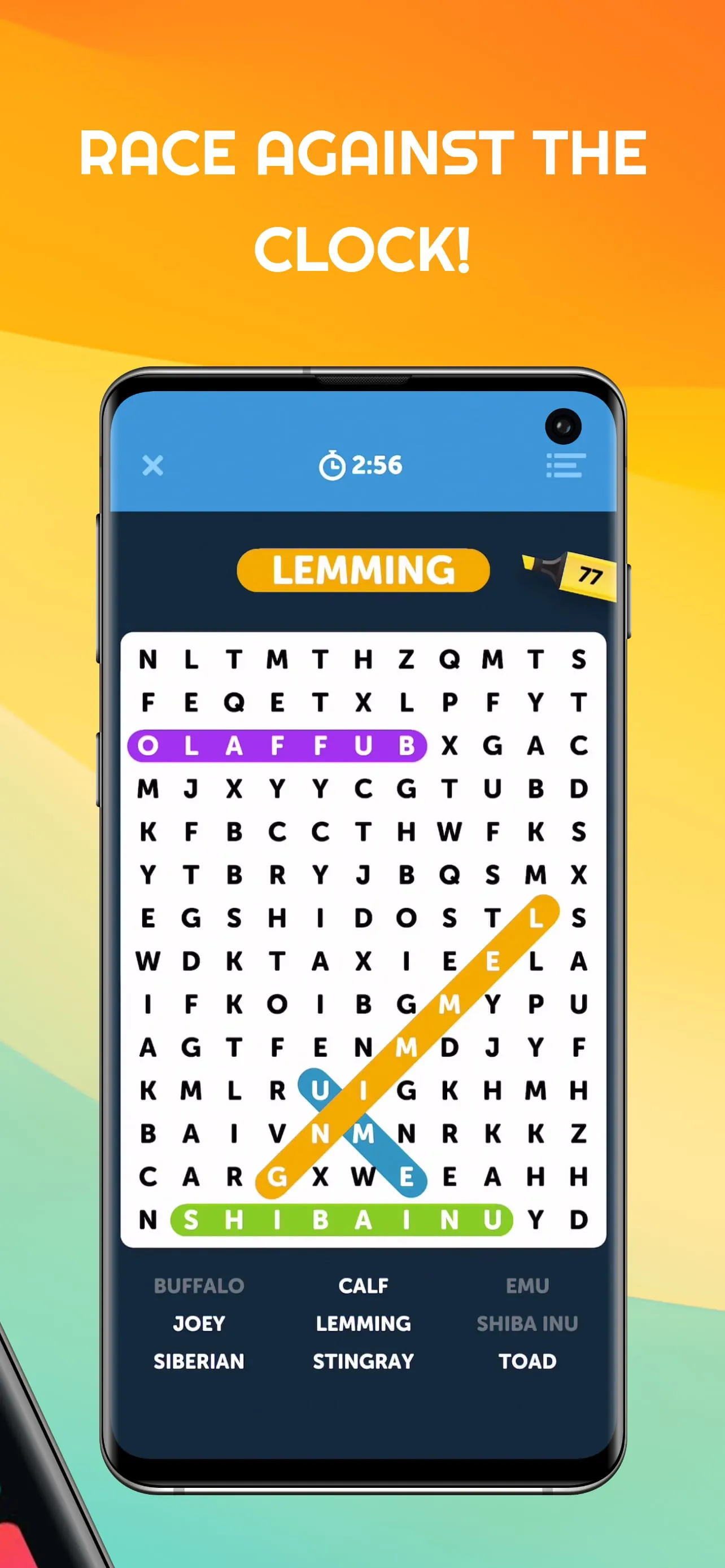 Infinite Word Search Puzzles