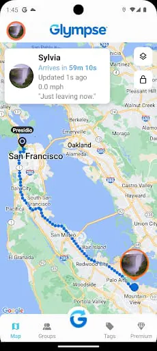 Glympse - Share GPS location