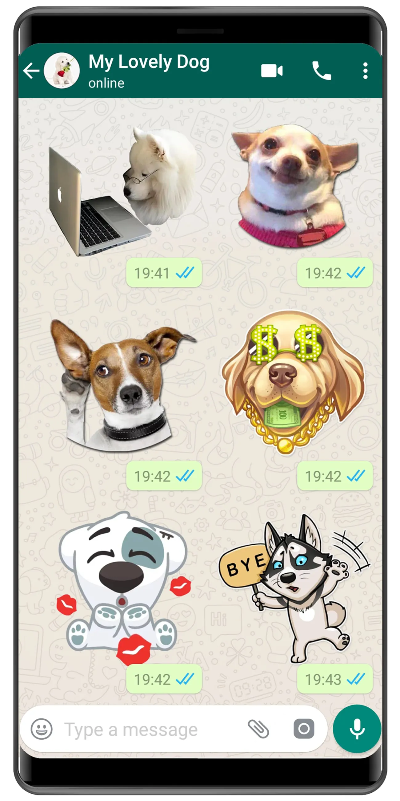 WASticker - Dog memes stickers