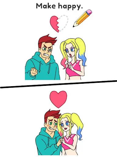 Draw Happy Queen : Puzzle Game