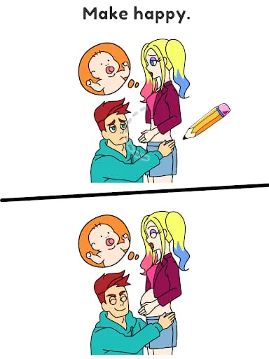 Draw Happy Queen : Puzzle Game