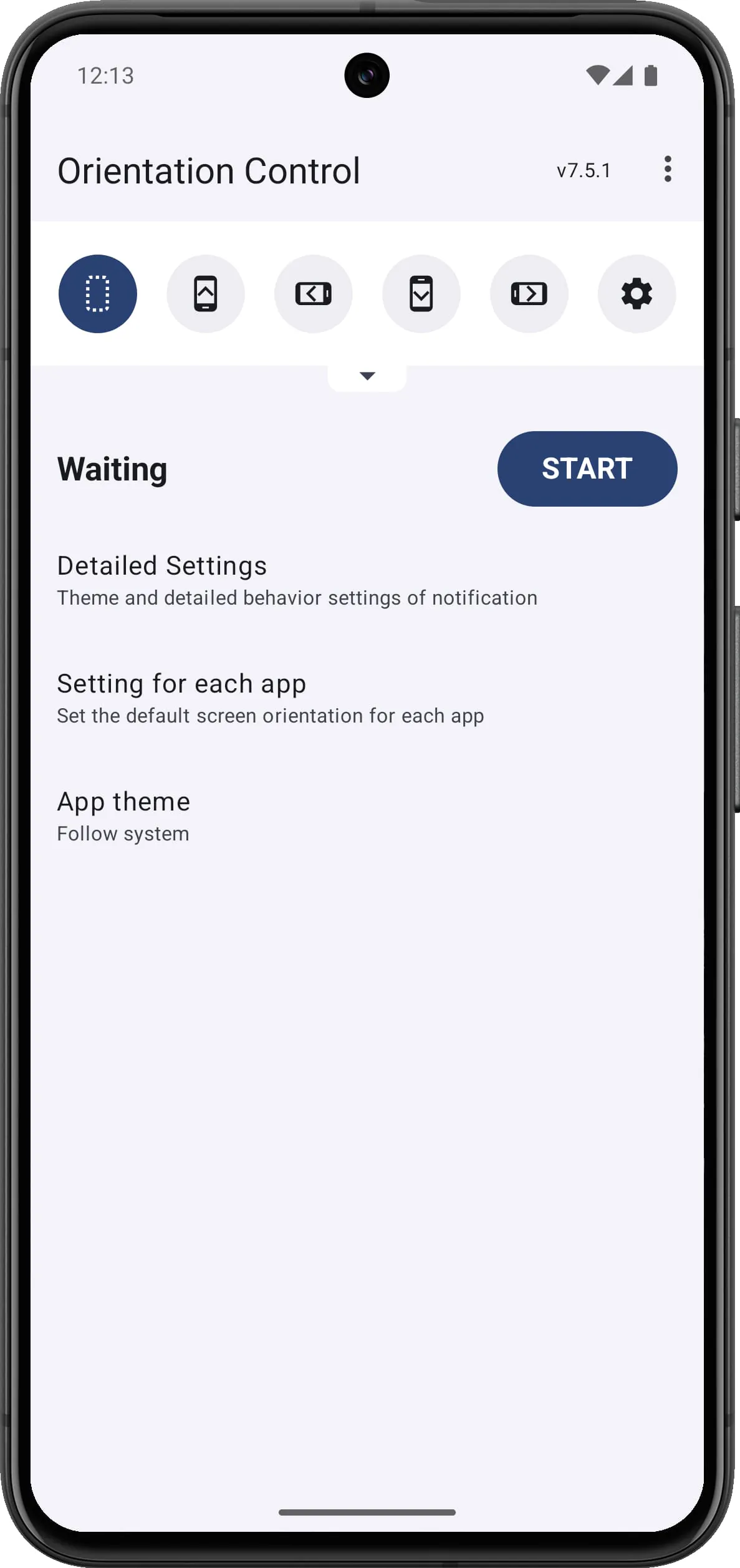 Screen Orientation Control