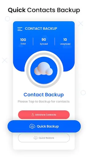 Contacts Backup: Cloud Storage
