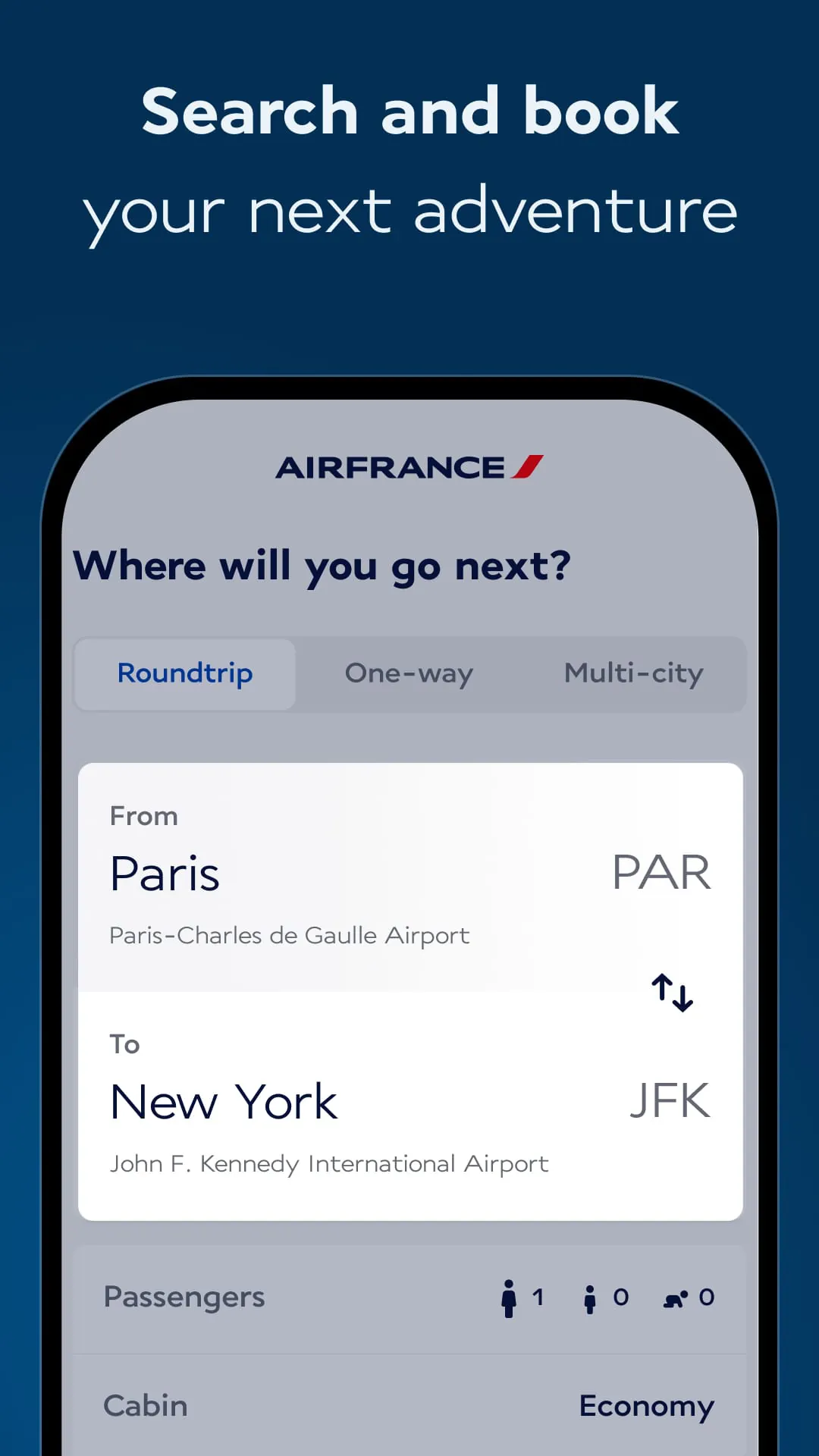 Air France - Book a flight