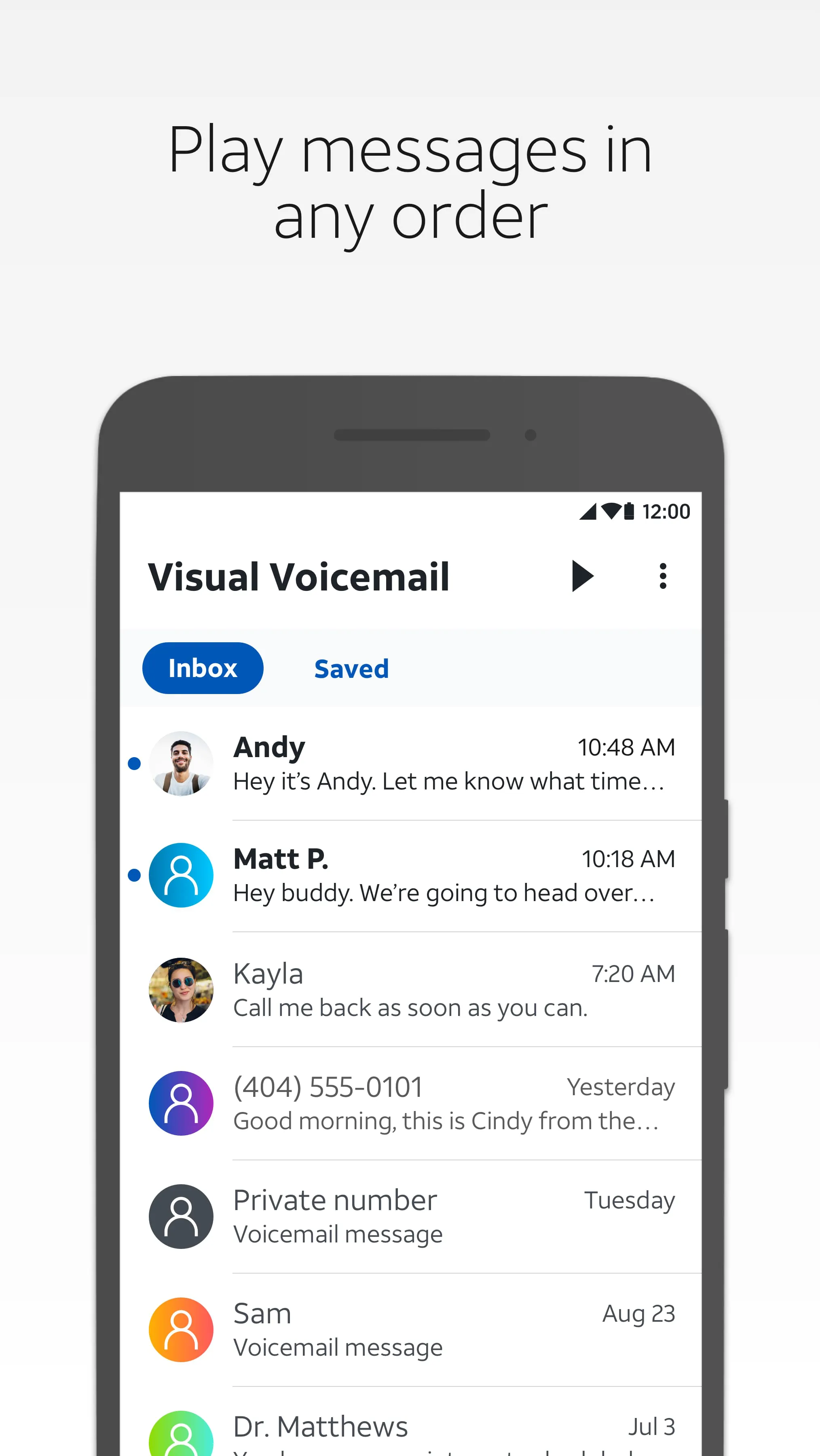 AT&T Visual Voicemail