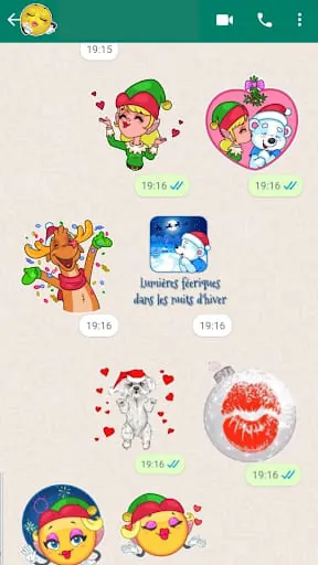Christmas Stickers WASticker