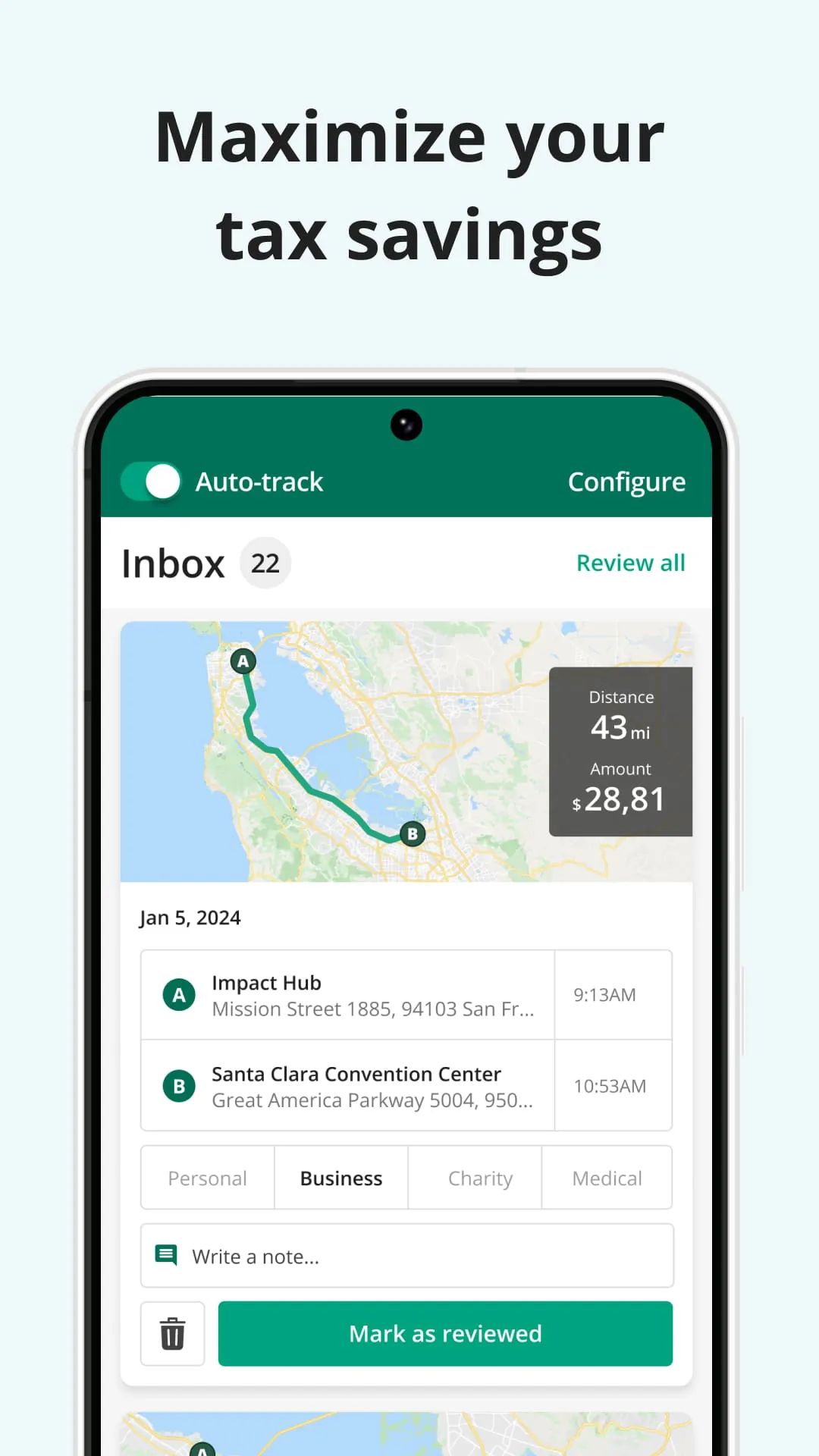 Mileage Tracker by Driversnote