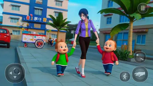 Pregnant Mom Twins Life Sim 3D