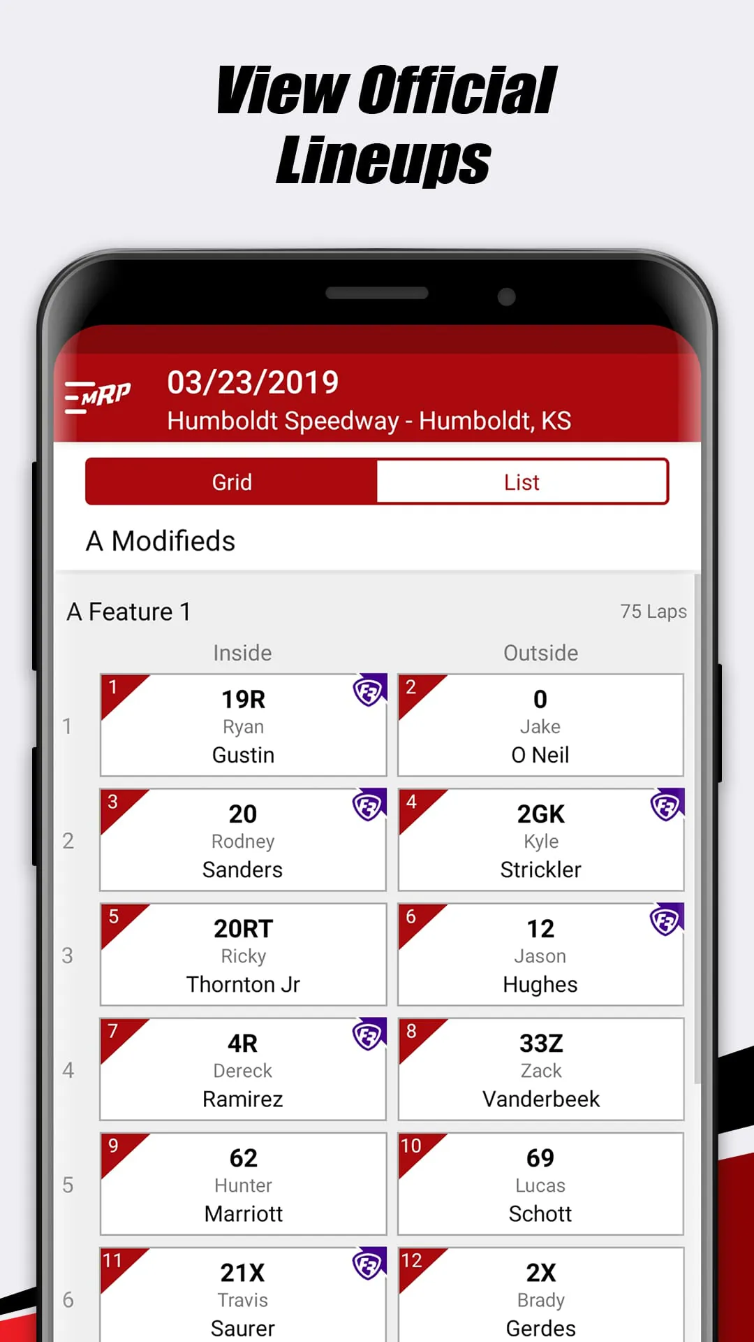 MyRacePass - Official MRP App