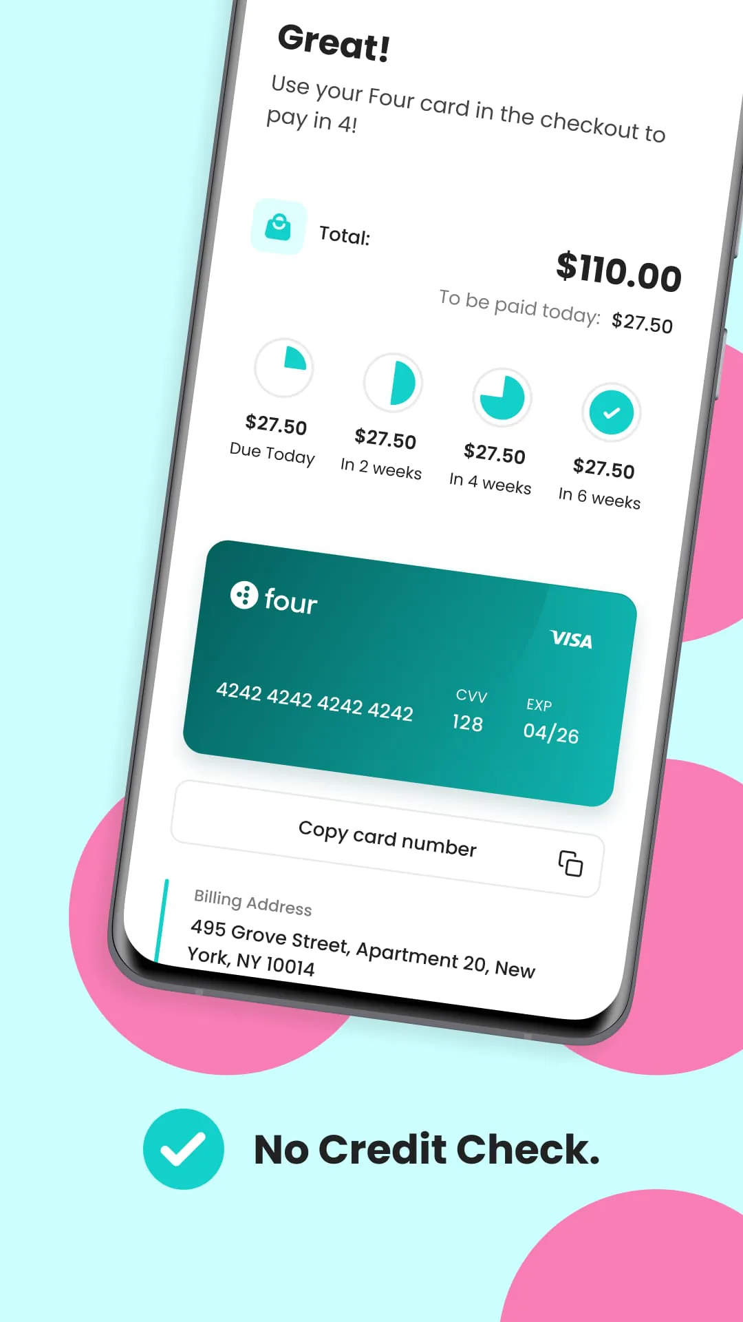 Four | Buy Now, Pay Later