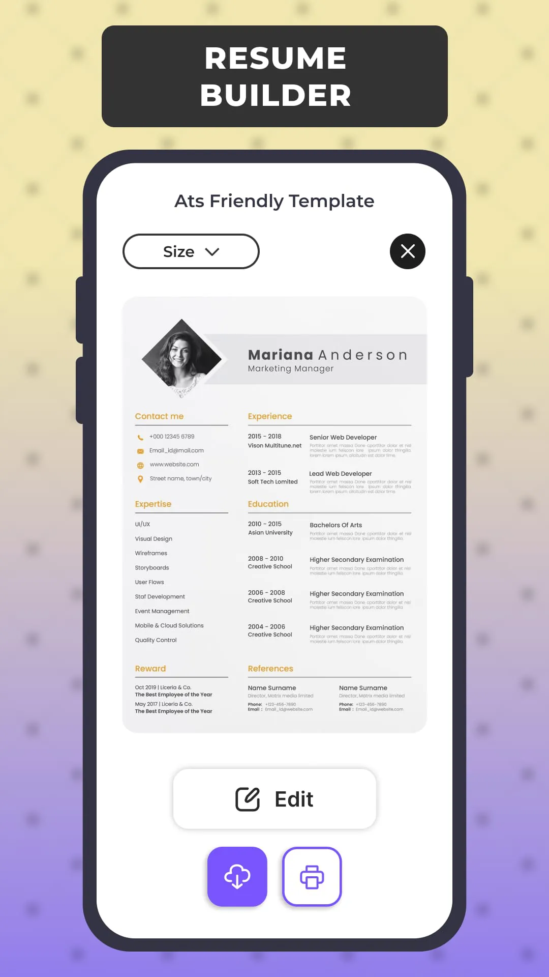 Resume Builder: PDF CV Maker