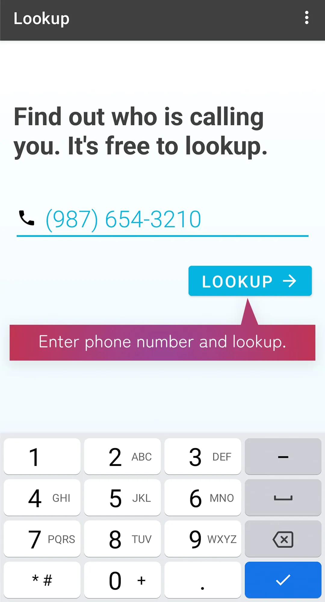 Reverse Phone Lookup — rLookup