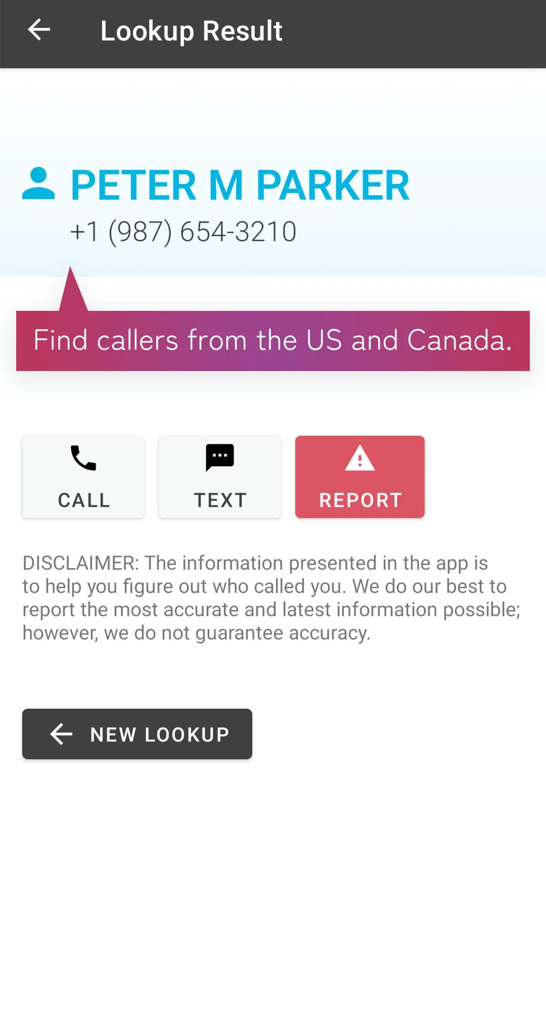 Reverse Phone Lookup — rLookup