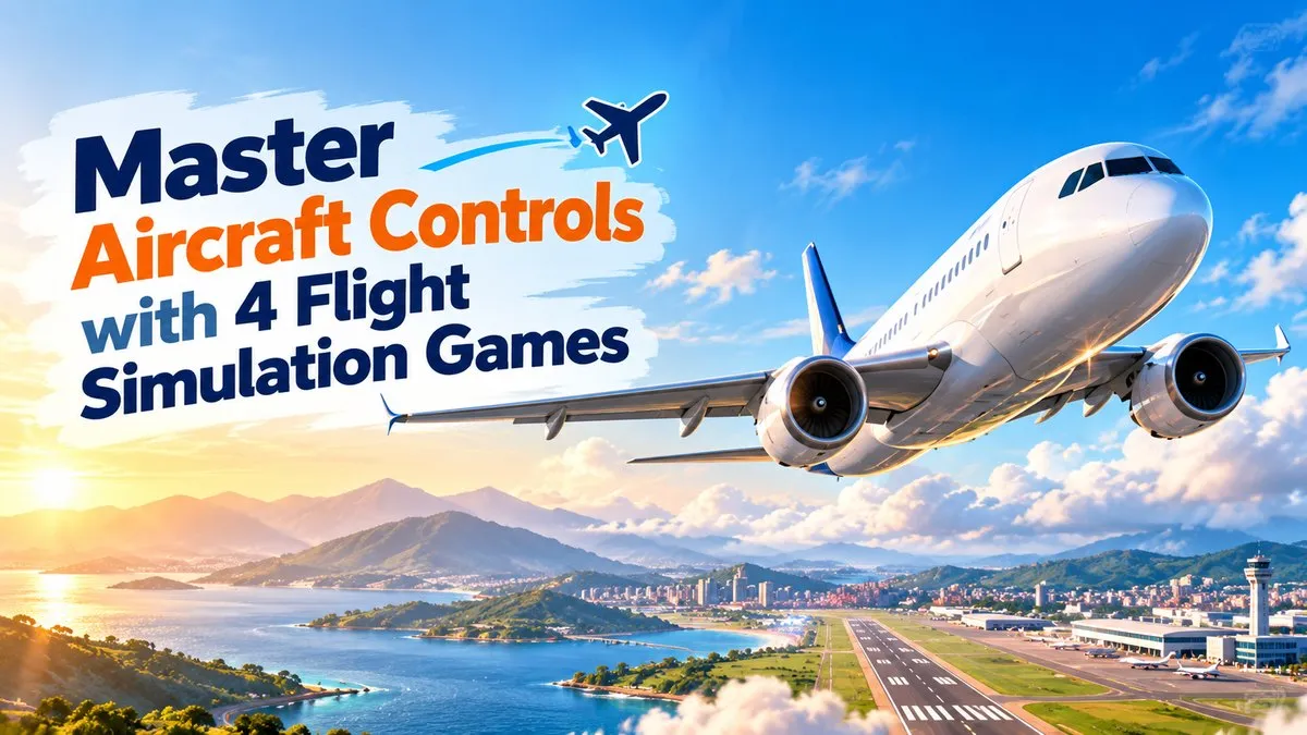 Master Aircraft Controls with 4 Flight Simulation Games