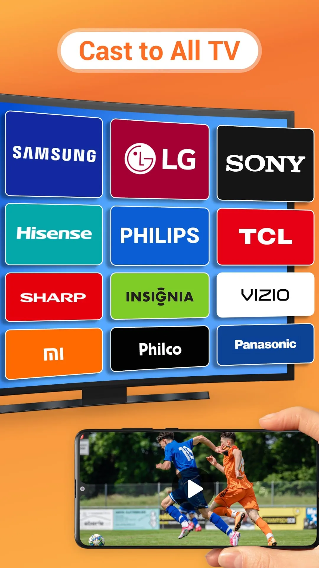 Cast to TV, Chromecast & Roku