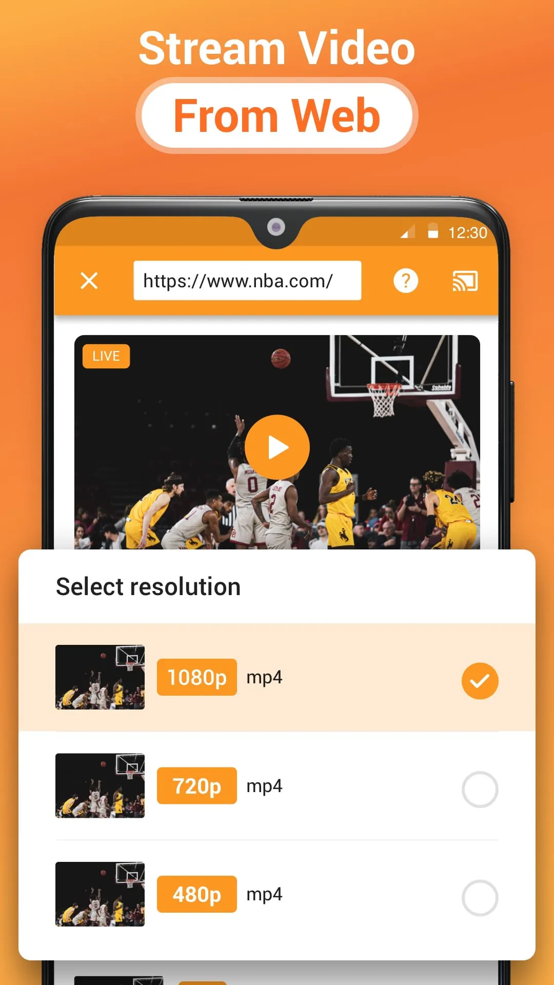 Cast to TV, Chromecast & Roku