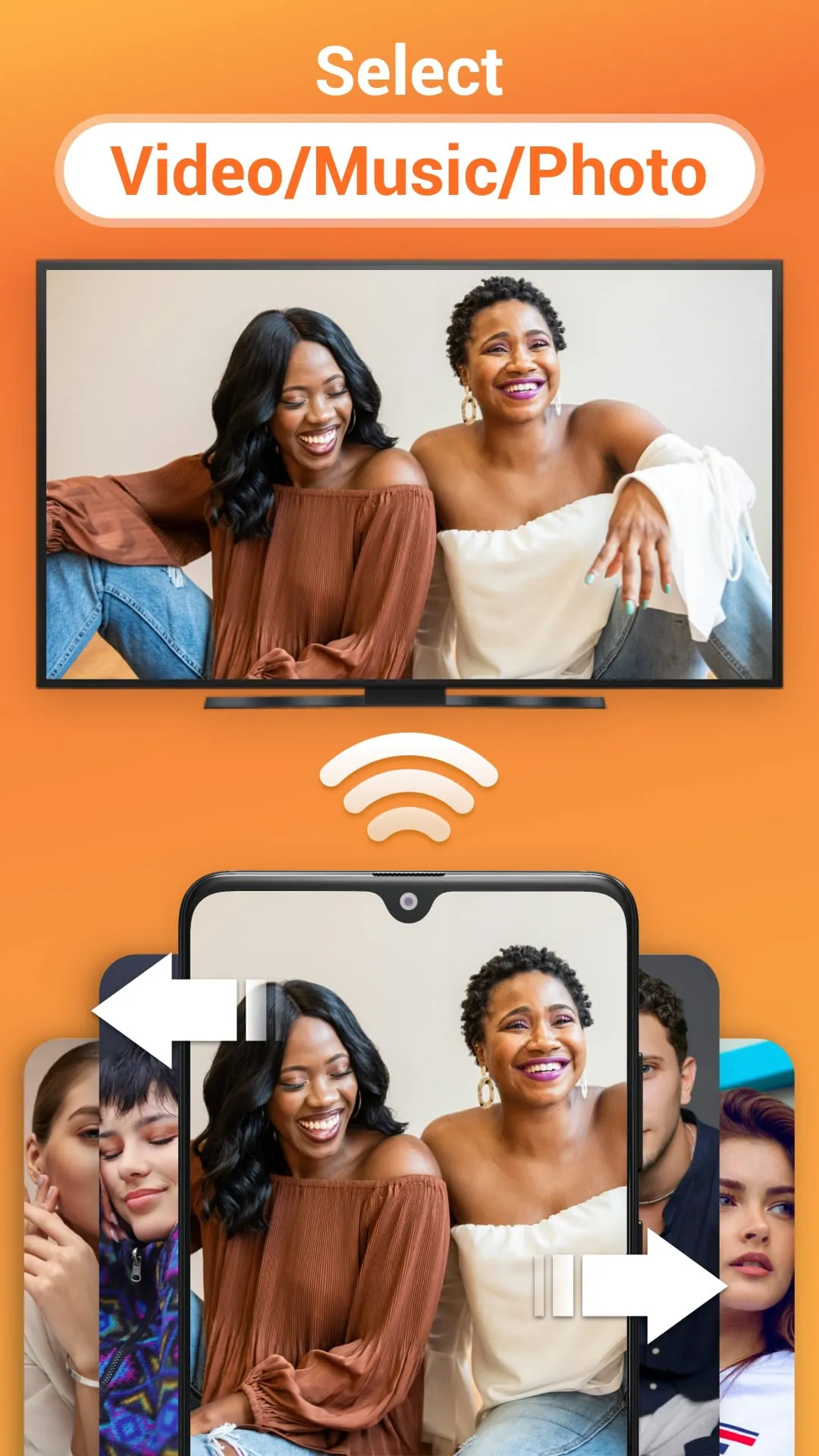 Cast to TV, Chromecast & Roku