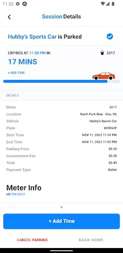 meterEZ - Mobile Parking App