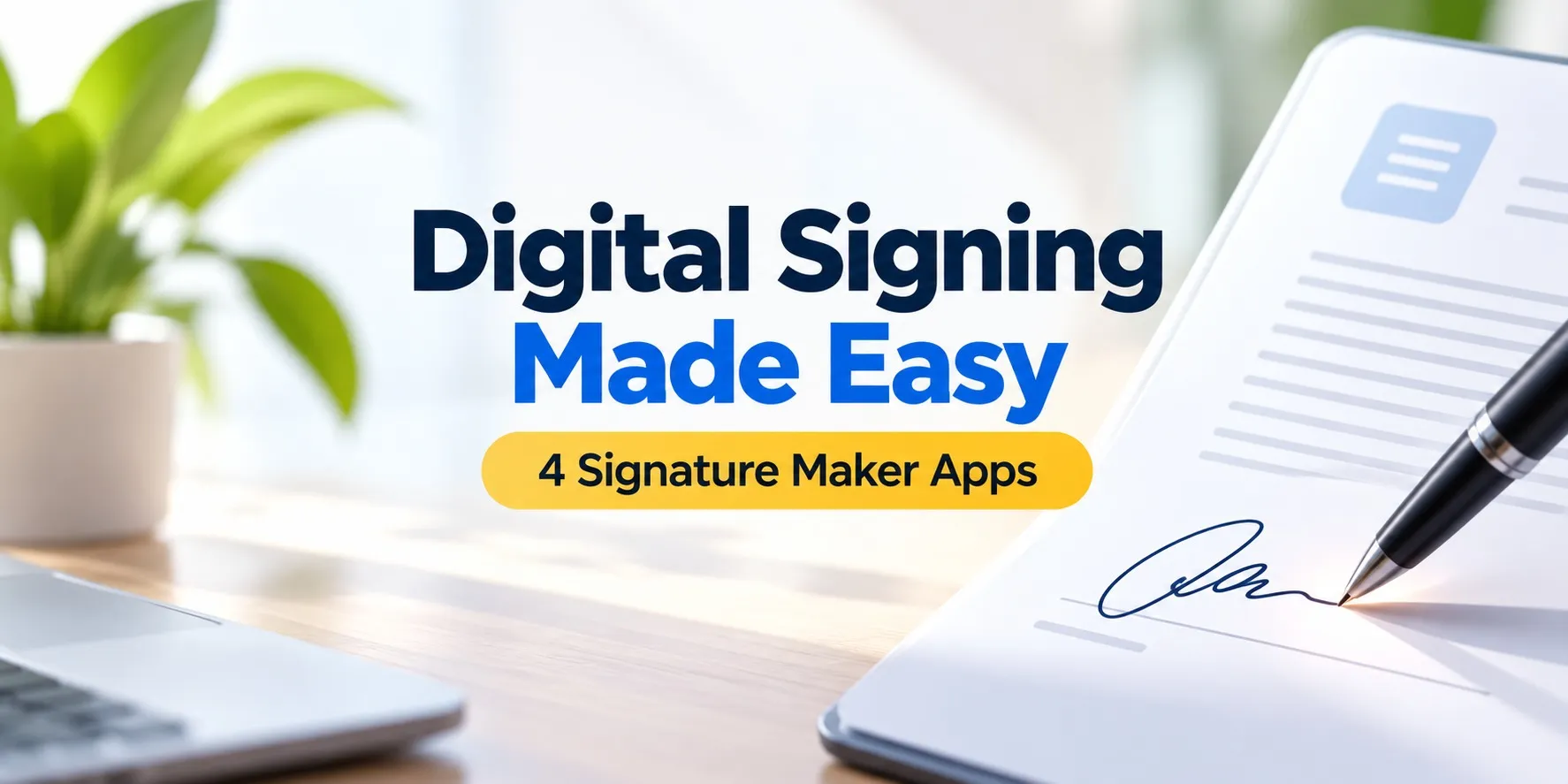 Digital Signing Made Easy - 4 Signature Maker Apps