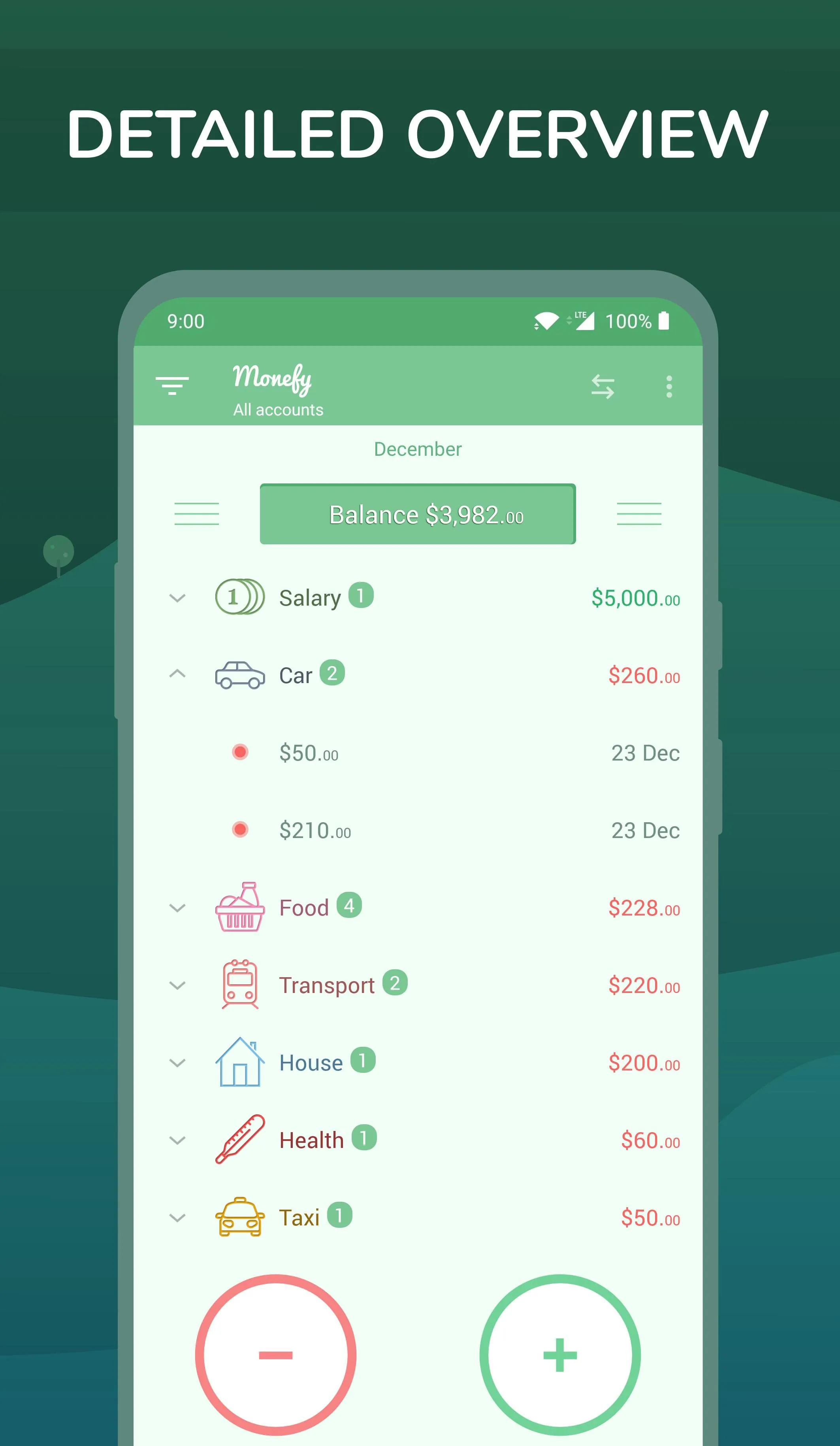 Monefy - Budget & Expenses app