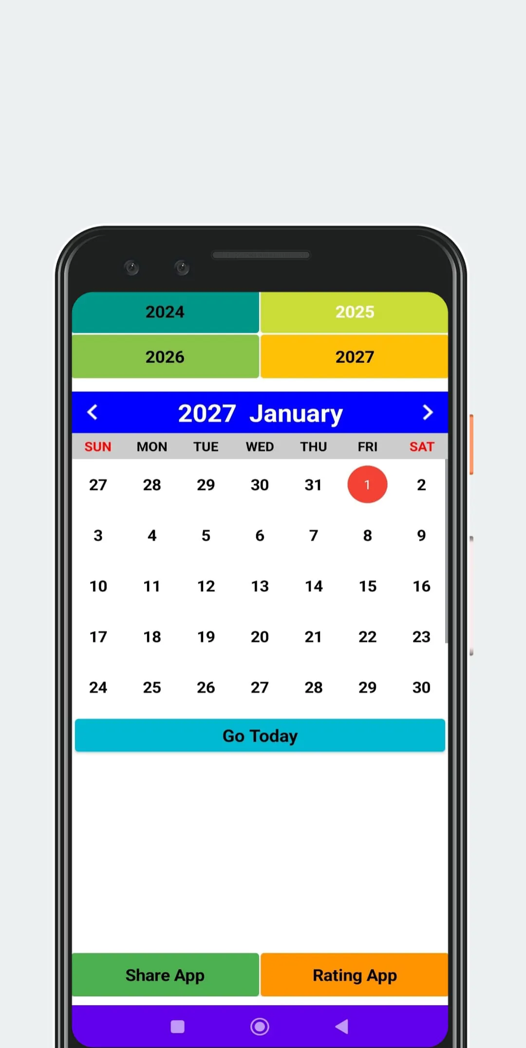 2025 Calendar