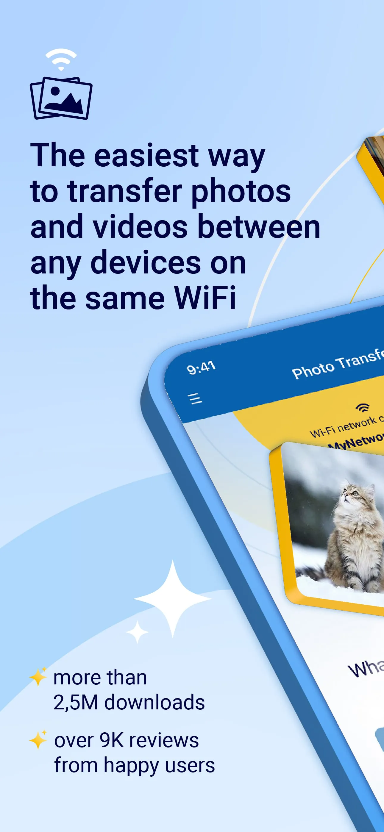 Photo Transfer: Send via WiFi