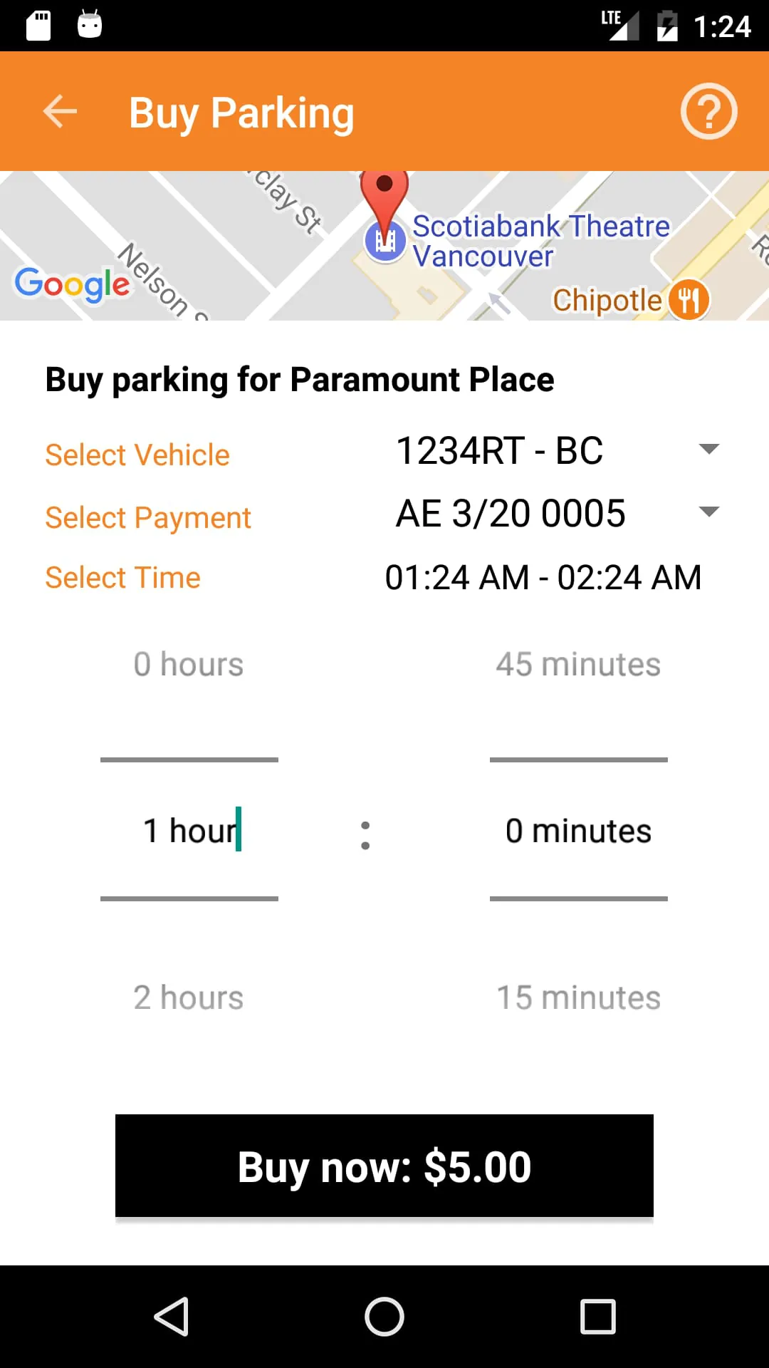 hangTag Canada: Park & Go