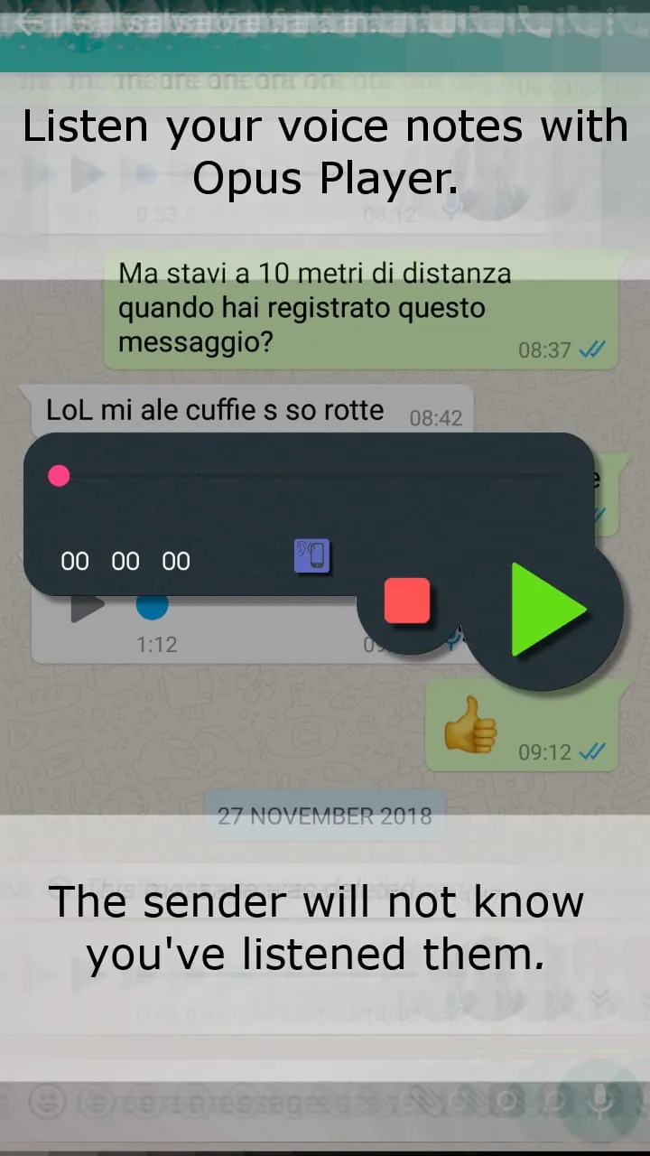 Opus Player - WhatsApp Audio