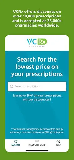 VCRx: Pharmacy Discounts