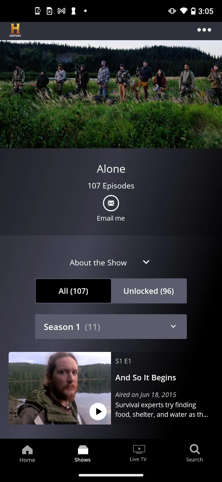 HISTORY: Shows & Documentaries