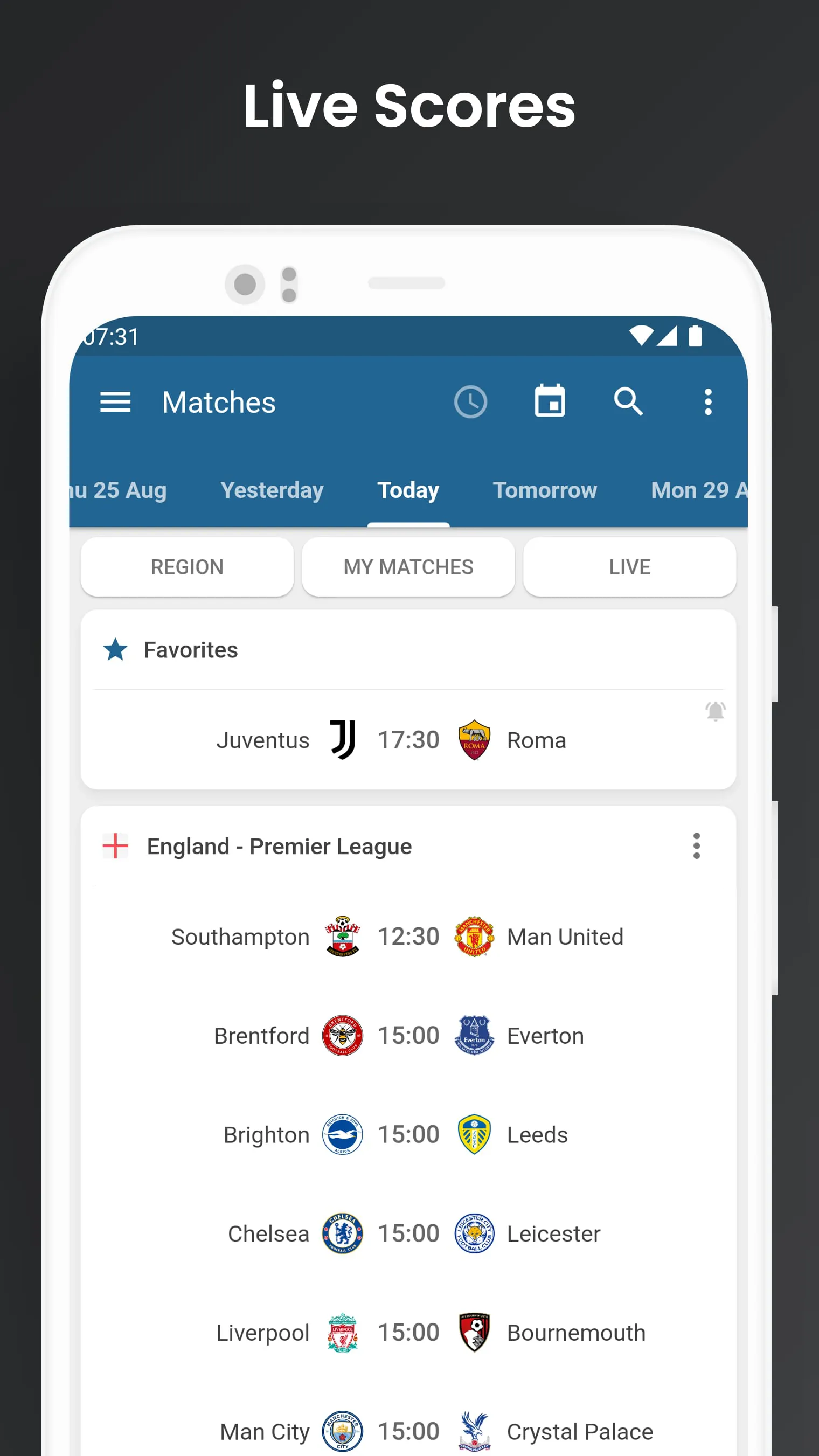 Footba11 - Soccer Live Scores