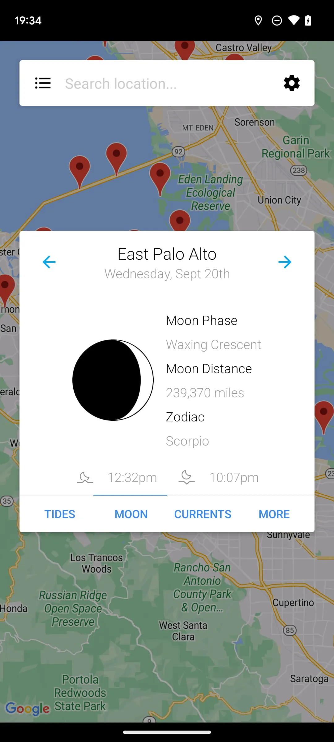 My Tide Times - Tables & Chart