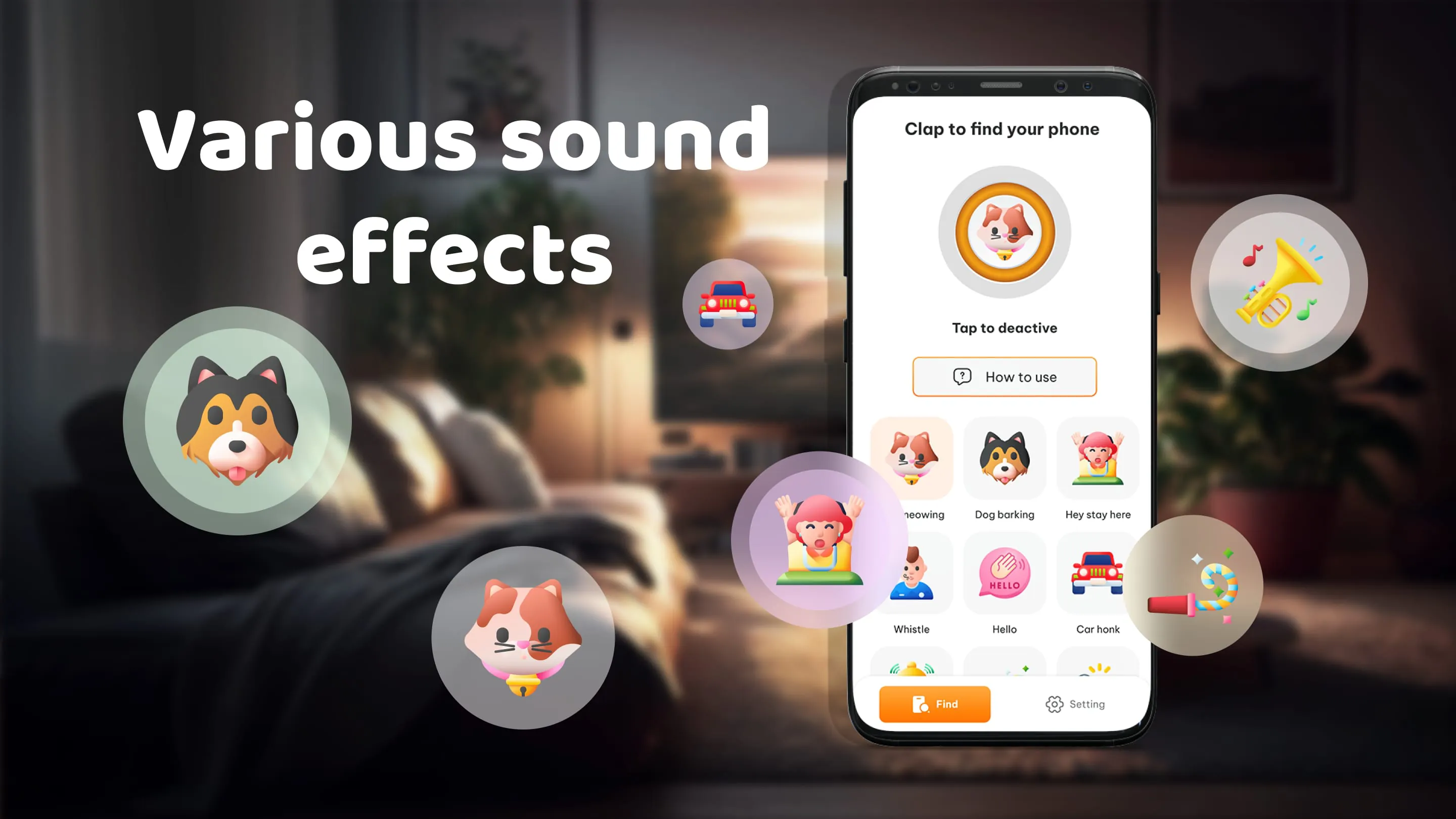 Find My Phone By Clap, Whistle