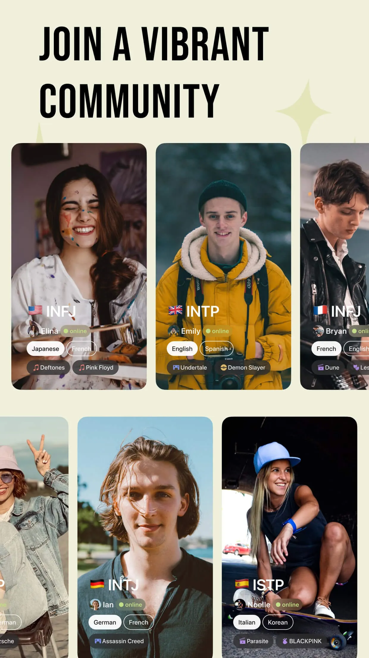 Pdb App: Personality & Friends