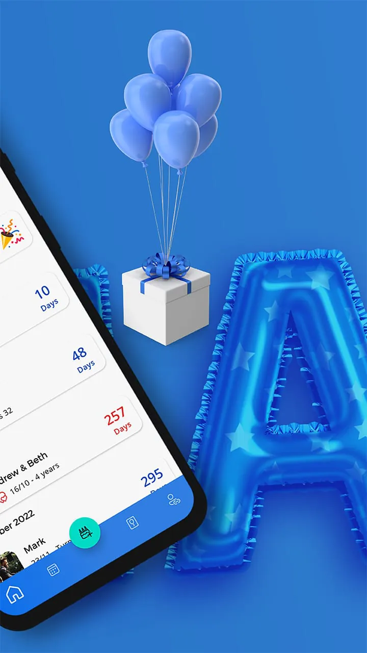 Birthdays, Reminder & Calendar