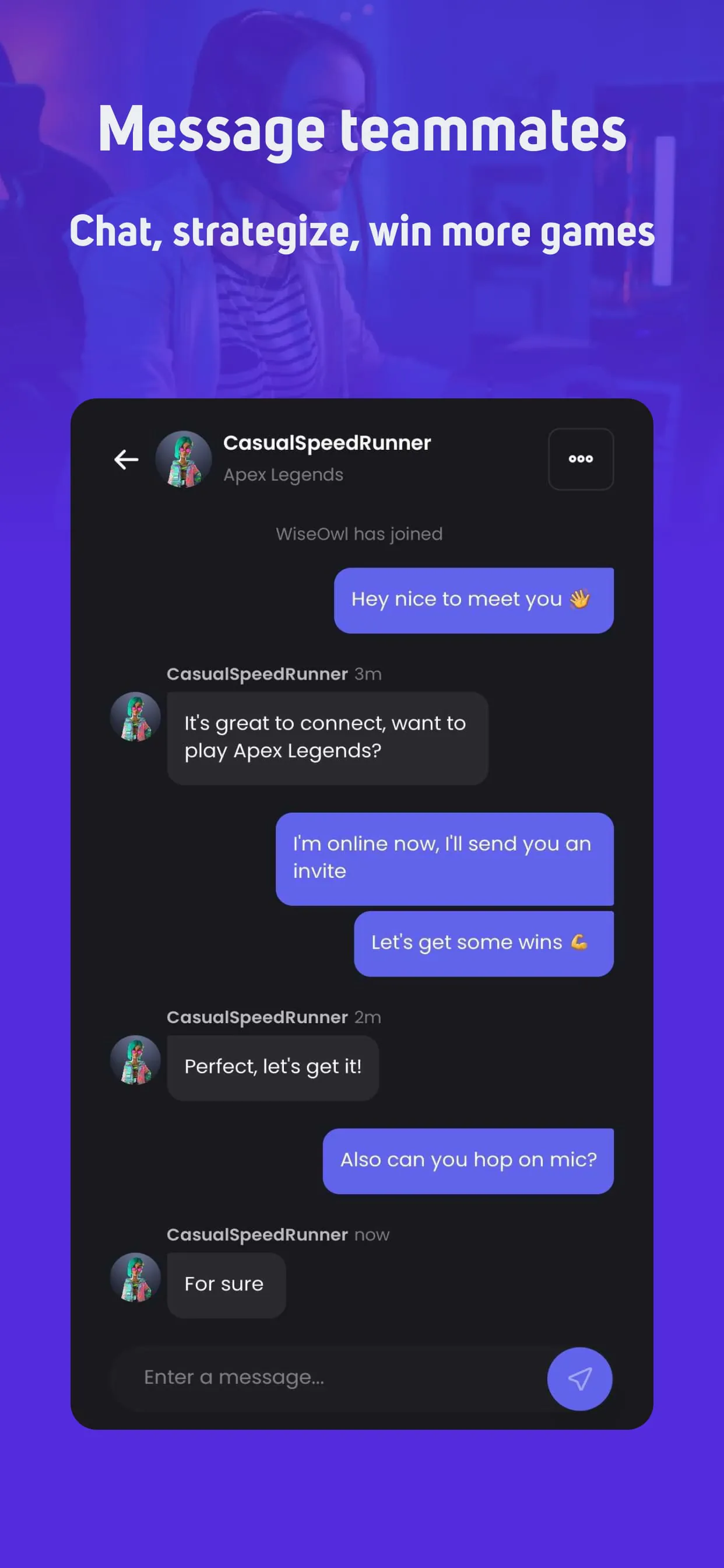GamerLink LFG: Teams & Friends