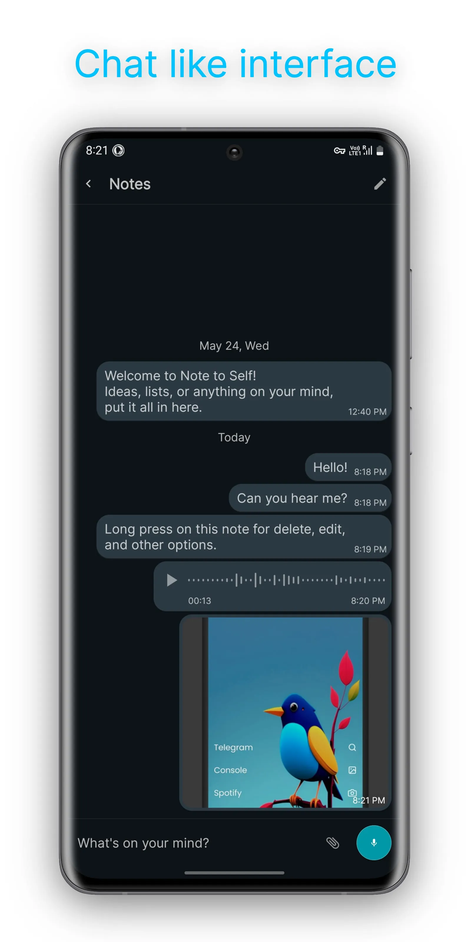 Note to Self - Private Notepad