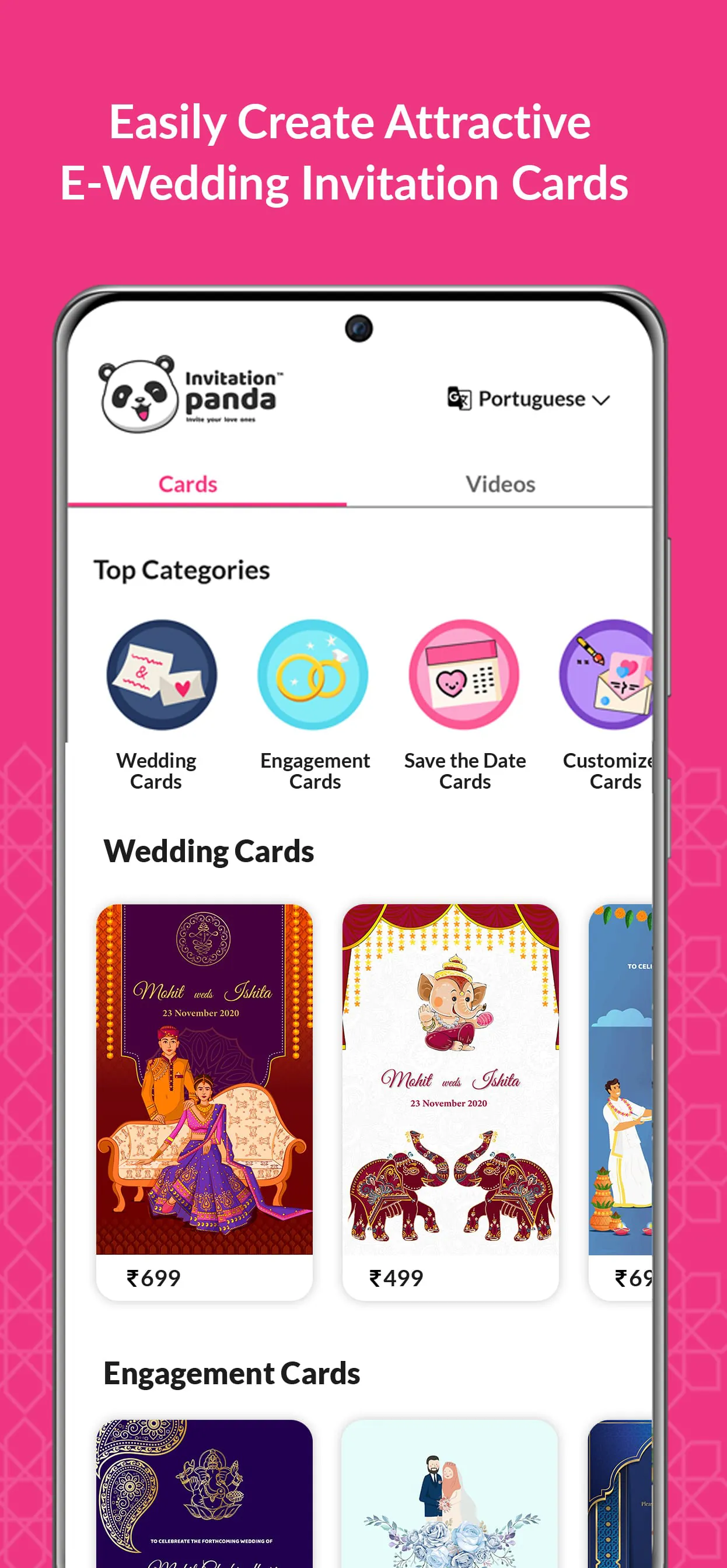 Shaadi & Engagement Card Maker